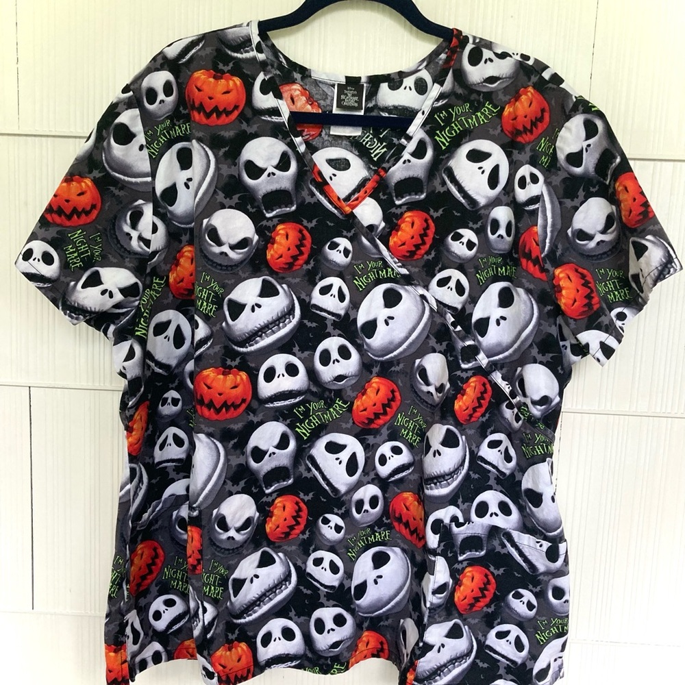 Disney The Nightmare Before Christmas Scrub top 3XL